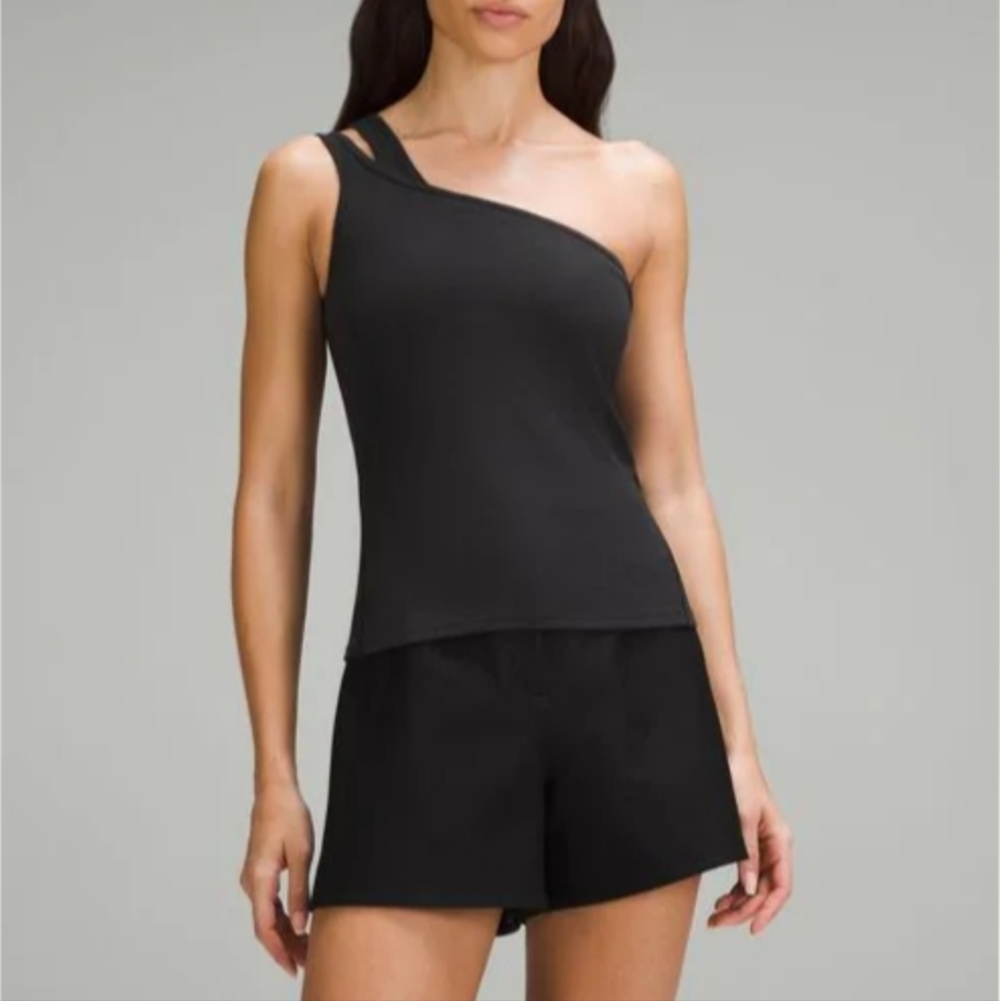 lululemon athletica Black Asymmetrical Tank Top